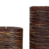 Brown Rustic Pillar Candle by Nordic Candle Img1 Close Up