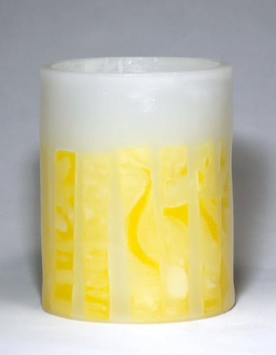 yellow lantern with mosaic design by Nordic Candle image2