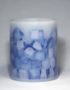 blue lantern with mosaic design by Nordic Candle image2