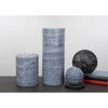 Large Rustic Candle 5x6 and 5x12" Pillar Candle Slate Blue Rustic Texture by Nordic Candle Img2