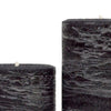 Black pillar candle rustic candle available in sizes 3x4 3x6 3x9 4x6 4x9 hand poured artisan candles by Nordic Candle