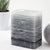 50 Shades of Gray Candle by Nordic Candle - gray to black stripped 6 inches tall - two wick