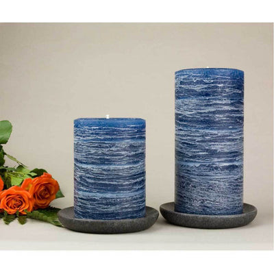 navy blue pillar candles 3x4" and 3x6" Midnight Blue Dark Blue by Nordic Candle - img3