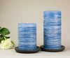 navy blue pillar candles 3x4" and 3x6" Denim Blue Medium Shade by Nordic Candle